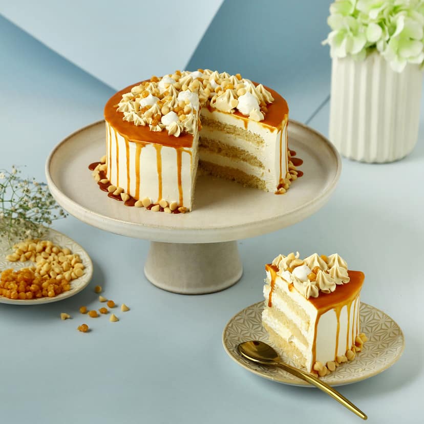 Cream Drop Caramel Cake Half Kg view 3