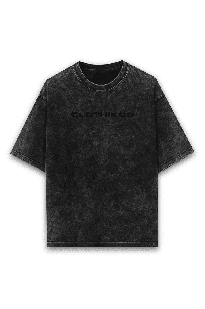 Clothikoo Oversize T-Shirt (240 GSM, Black Colour)