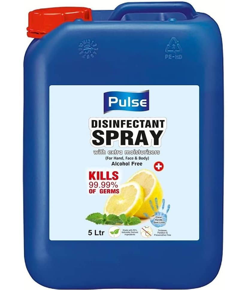 Pulse Disinfectant Spray for Hand, Face and Body Sanitizers 5000 mL Pack of 1