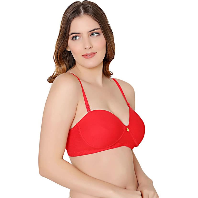 Bodycare cotton spandex wirefree convertible straps Seamless padded bra-6575B view 3