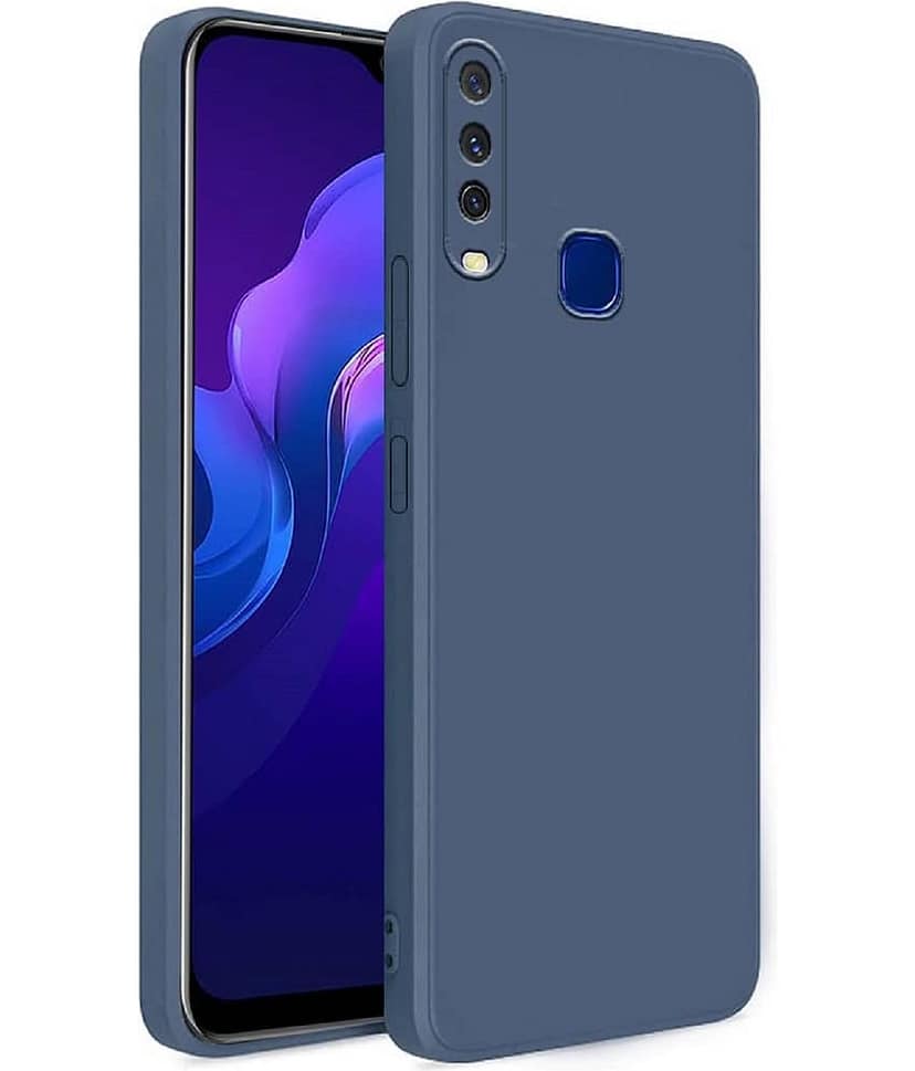 ZAMN - Plain Cases Compatible For Silicon Vivo Y12 ( Pack of 1 )
