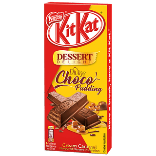 Nestle Kitkat Dessert Delight Coated Wafer - Divine Choco-Pudding, Cream Caramel, 50 G