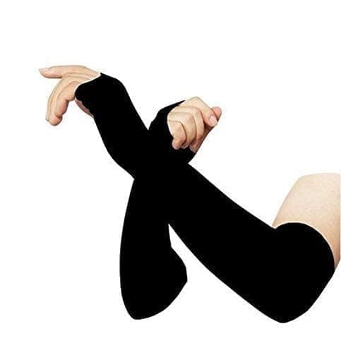 Arm Sleeves for Men and Women(Black) Arm Sleeves For Cricket, Cycling, Tennis, Football, Golf, Outdoor, Gym, Riding view 4
