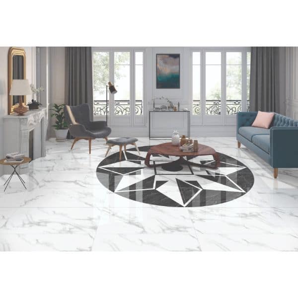 Orientbell Floor Tiles PGVT Statuario Marble 2 PCS