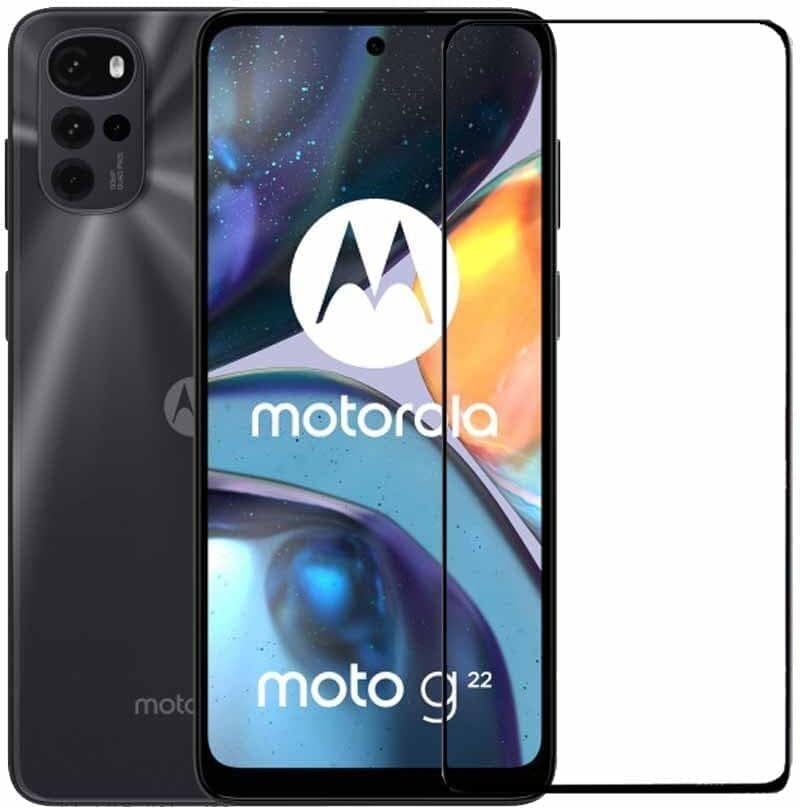 PLUGTECH Advanced Tempered Glass With Anti-Explosion 9H Hardness Edge-To-Edge Coverage Screen Guard for MOTOROLA G22