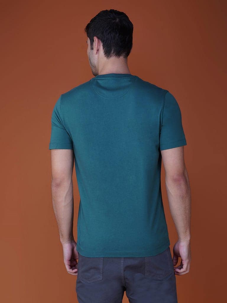 Men's Casual Cotton Jersey Tee Smoke Pine view 2