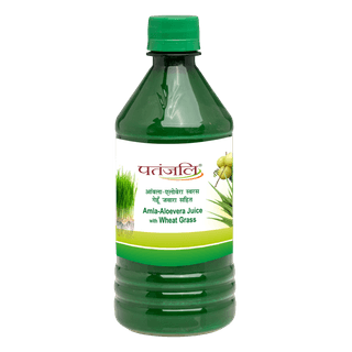 Patanjali Amla Aloevera Juice With Wheat Grass 500ml