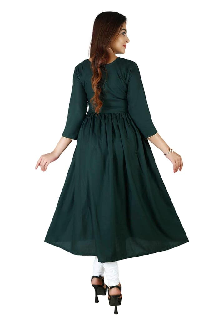 MAHIRA 'S COMFORT Maternity Gown: Stylish Rayon Feeding Kurti for Pregnancy and Breastfeeding view 4