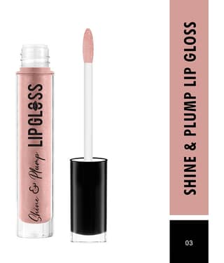 Swiss Beauty Shine & Plump Lipgloss Lip Gloss Liquid Nude 4 mL