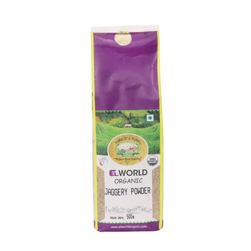 Elworld Agro & Organic Food Products Jaggery Powder- 450 Grams (Pack of 5) view 3