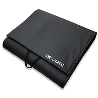 De Jure Fitness Leatherette Yoga Mat, Foldable yoga mat, Professional Yoga Mat for Exercise, Fitness & Meditation with Carrying Strap for Men & Women 10 MM