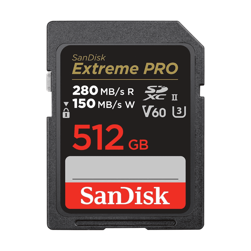 SanDisk Extreme PRO V60 280 MBPS 512GB SD Memory Card
