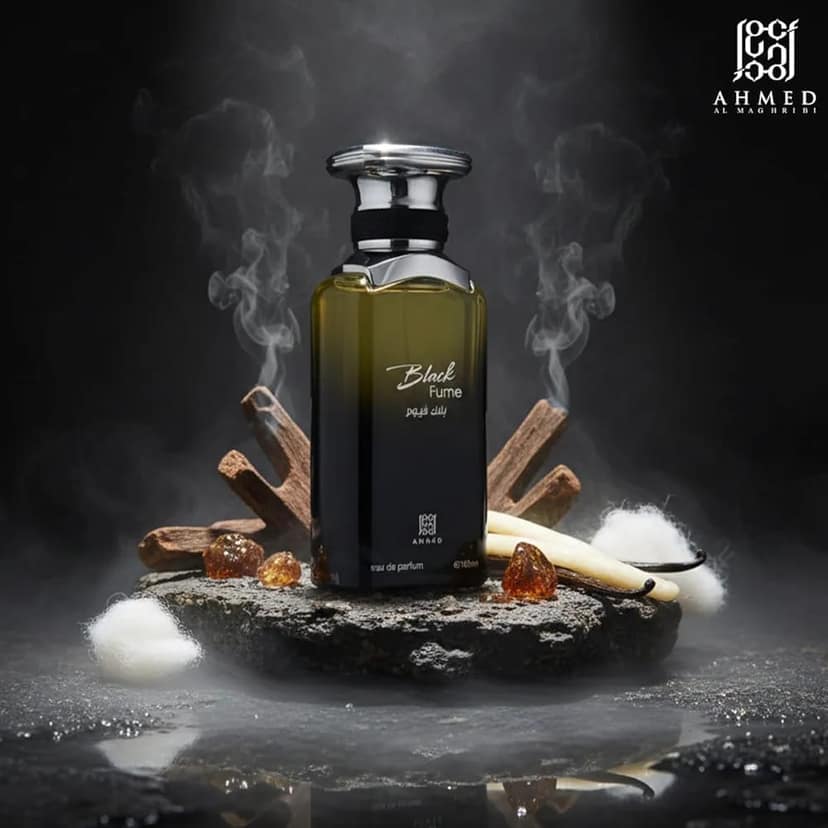 Ahmed Al Maghribi Black Fume EDP for Men 100ml – Intense Smoky Woody Long-Lasting Perfume view 5