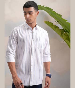 Highlander 100% Cotton Slim Fit Printed Full Sleeves Men's Casual Shirt - Multicolor ( Pack of 1 )