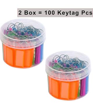 Sansuka Multicolour Plastic Keychain - More Than 50