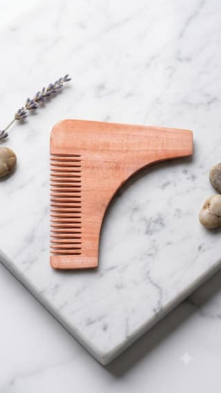 Neem Wooden Hair Comb | Handmade Natural Wooden Comb for Men & Women | 4 x 4 Inch