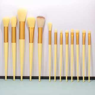 13-Piece Makeup Brush Set | Soft Synthetic Bristles for Face & Eye | Durable Cruelty-Free Brushes with Travel Pouch | Blending & Highlighting Kit (Original)
