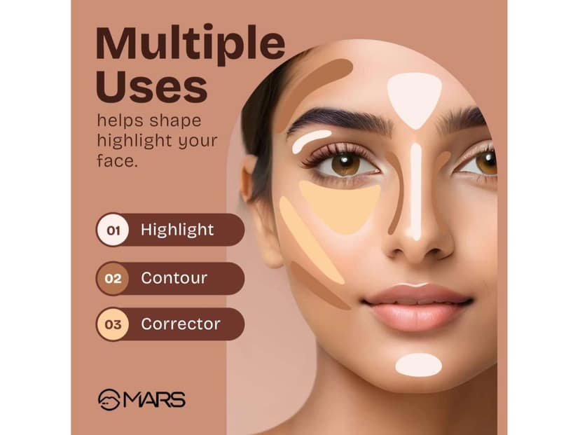 MARS SPF50 PA++++ Cancel Concealer with Radiant Finish 6 ml - Yellow - 02 view 3