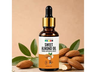 Organix Mantra Sweet Almond Oil, 100% Pure, Natural & Cold Pressed Organic Oil - 30 Millilitre