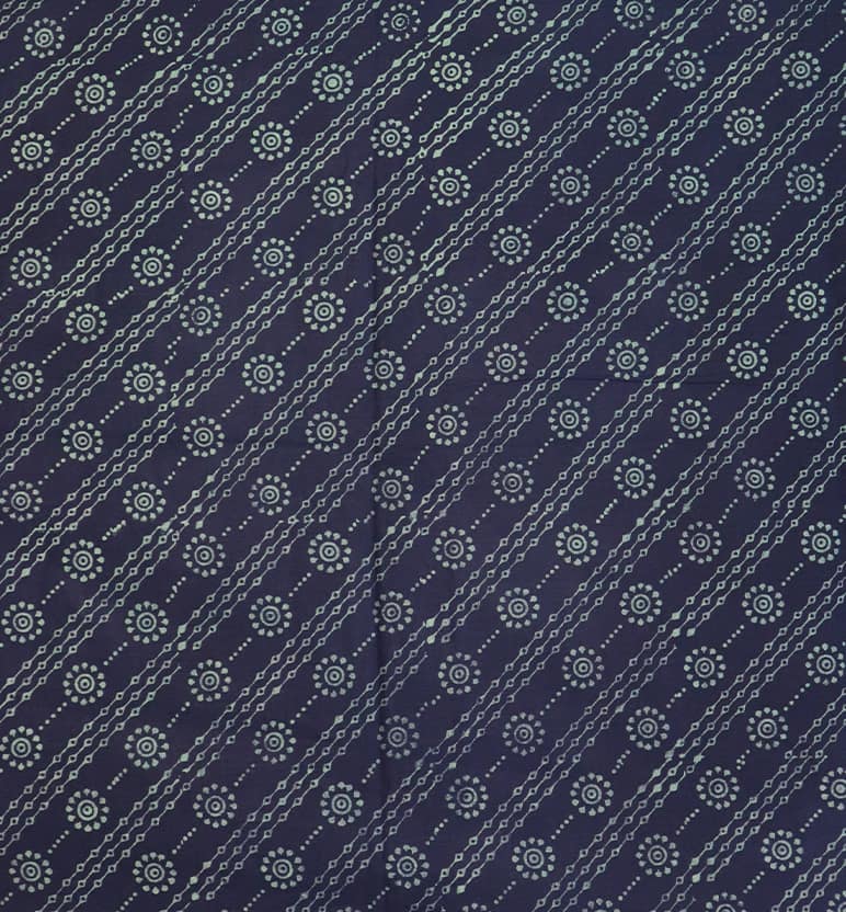 Handcrafted Dabu Print Cotton Dress Material – 3 Piece Set view 4