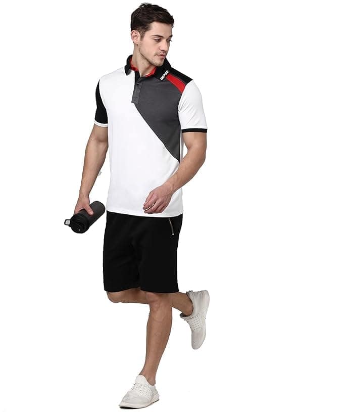 Bepro Men's Half Sleeve Polo T-Shirt with Collar and Button view 3