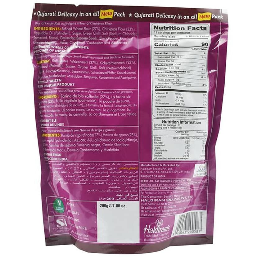 Haldiram's Mini Bhakarbadi Namkeen, 200 G Pouch view 2