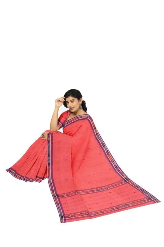 APCO Handloom (A Andhra Pradesh Govt Emporium)- Women's Traditional Pure Handloom Dulla Cotton Saree | DL0008 view 4