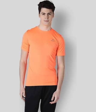 Alcis - Orange Polyester Regular Fit Men's Sports T-Shirt ( Pack of 1 )