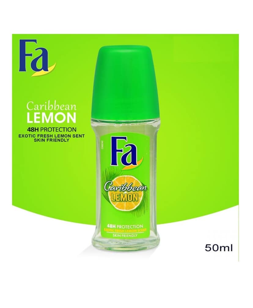 KUSIKA FA Caribbean Lemon Roll On Deodorant Roll-on - For Men & Women (50 ml) view 3