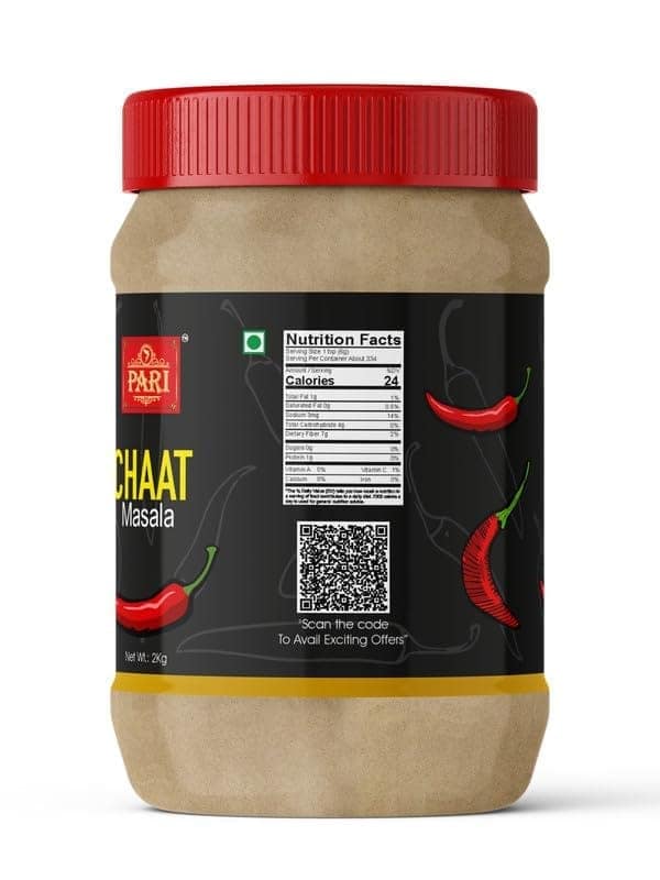 Pari Chaat Masala Powder | Aromatic Spice for Flavorful Indian Cooking | No Artificial Flavor Added | (Pack of 1 x 2000g) view 4