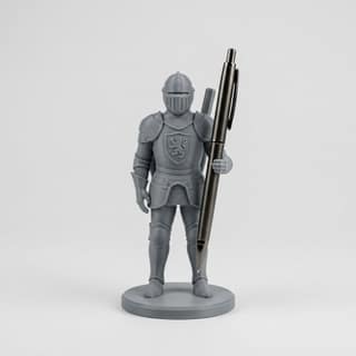 Custom 3D Printed Knight Pen Holder Desk Organizer