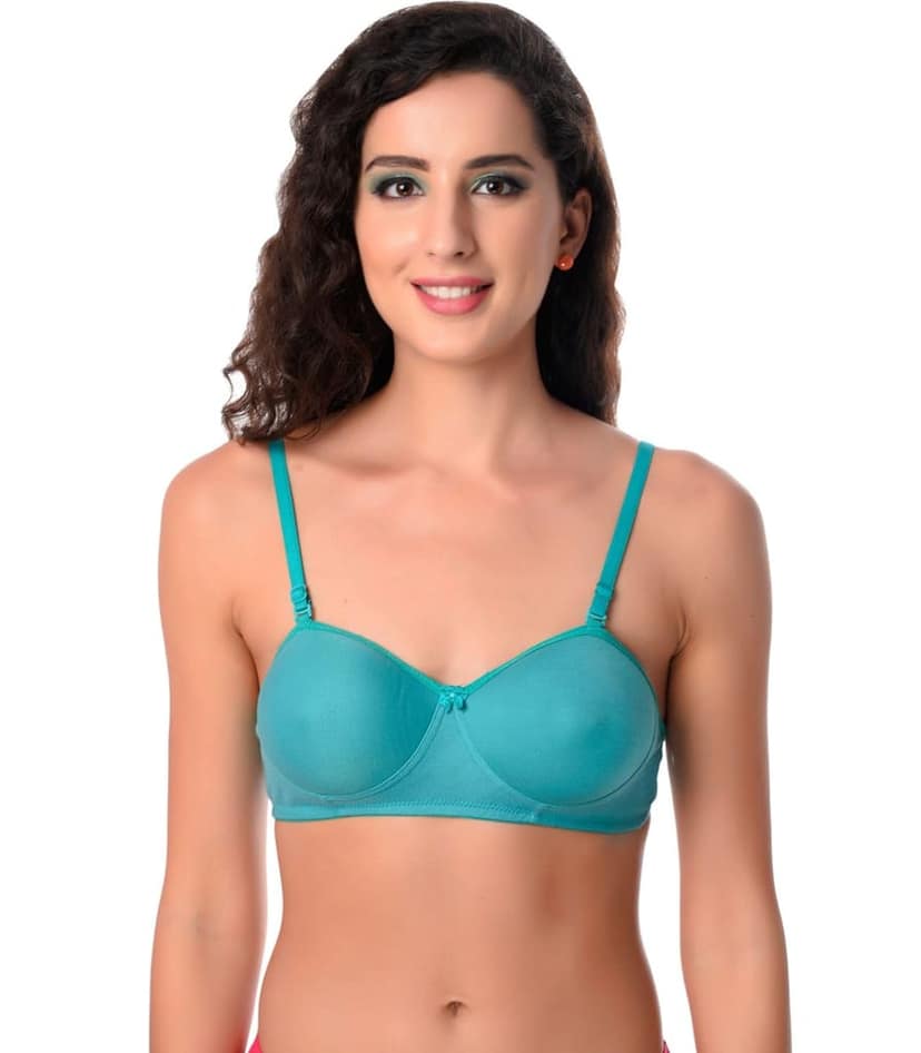 ADORNSTAR Women's Cotton Light Padded Full Coverage Bra