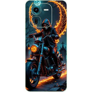 Yug Emporium iQOO Z9X 5G Ghost Rider (Back Cover, Multicolor)