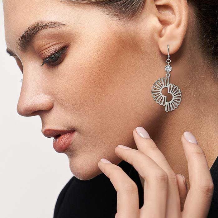 Silver Beauty Dangler Earrings view 2