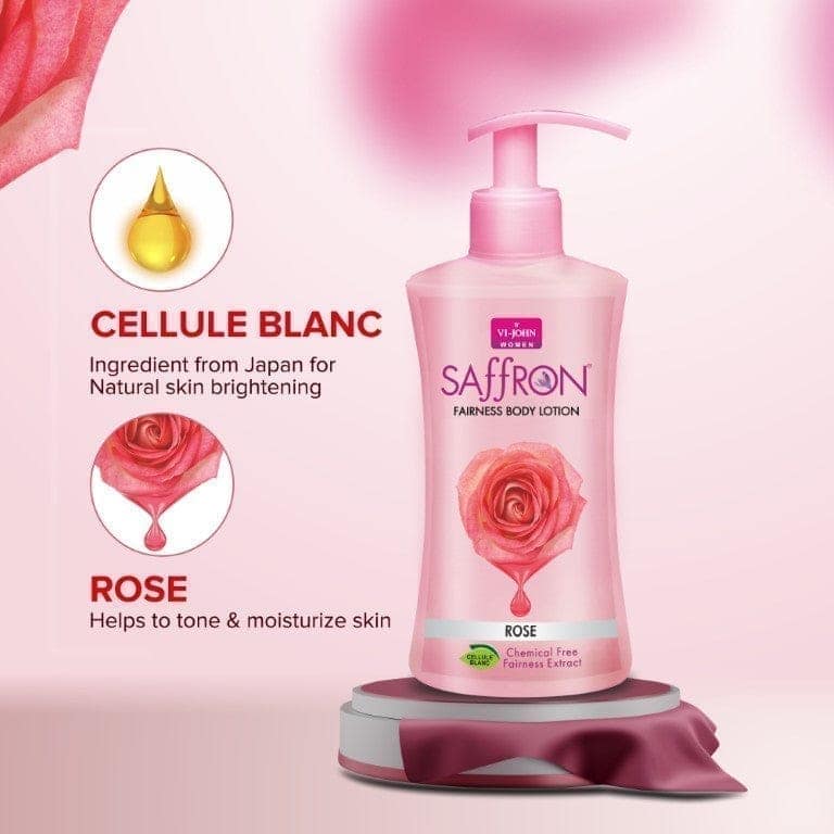 VI-JOHN Body Lotion Combo Of 2 | 250 ML Each | For Men And Women | All Skin Types | Rose | Aloe Vera 500 ML view 3
