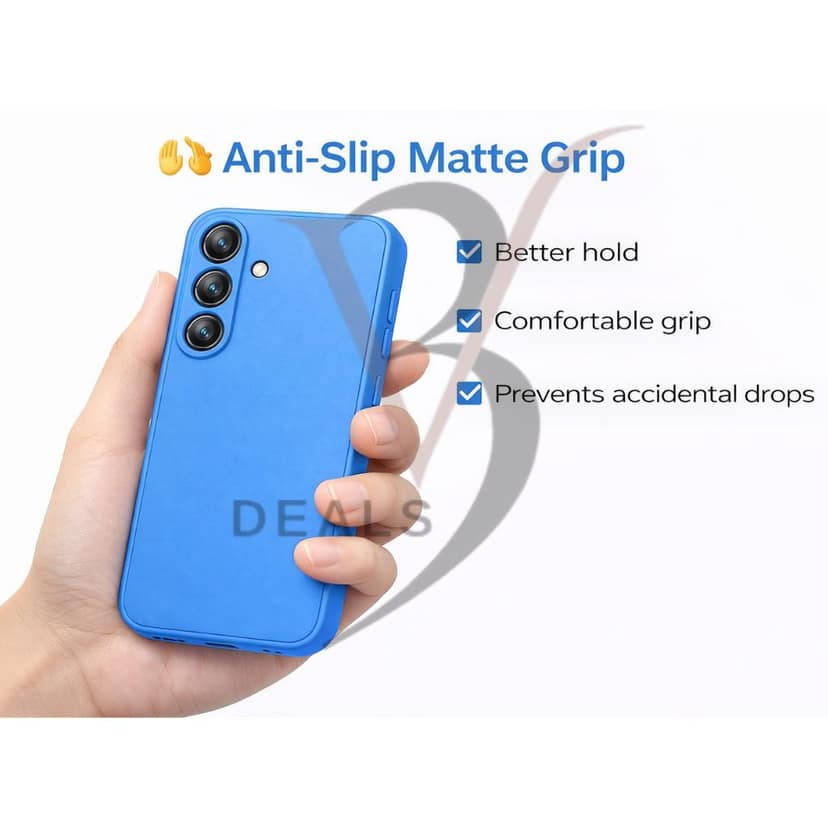 V3Deals Silicone Case Compatible with Samsung Galaxy A55 5G, Samsung A35 | Camera Bump Protection & Inner Velvet Fabric Lining | Ultra Slim Matte Soft Rubberised Case Cover view 5