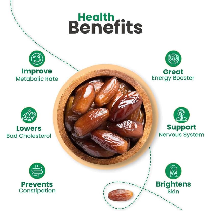 Nutraj Arabian Dates (Khajoor) 500g view 6