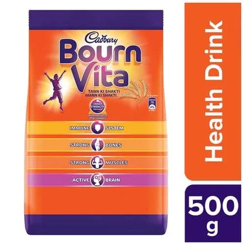 Bournvita Chocolate Health Drink - Bournvita, 500 gm - Bournvita Chocolate Health Drink - Bournvita, 500 gm