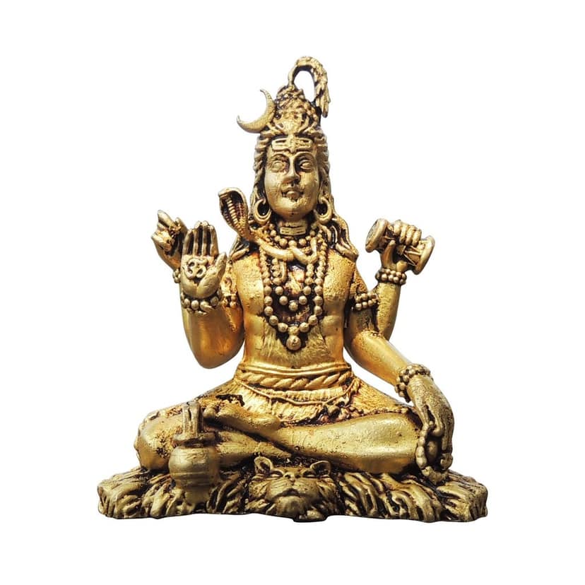 Brass Shiv Ji Idol - Machine Made Brass Statue, Height : 3 Inch (BSMAS1734 D) view 2