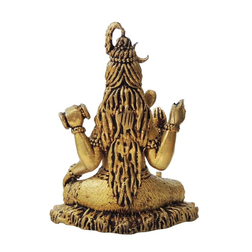 Brass Shiv Ji Idol - Machine Made Brass Statue, Height : 3 Inch (BSMAS1734 D) view 3