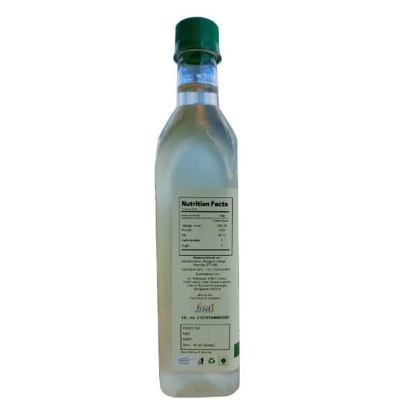 Malnad Basket's Cold Pressed Coconut Oil White 500 Ml view 3