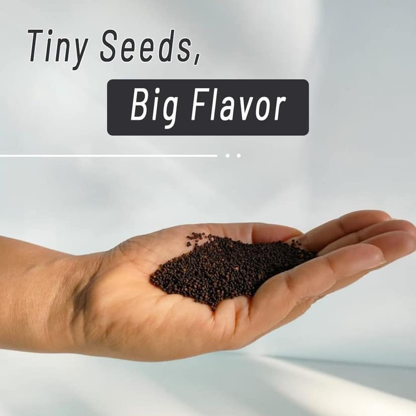 Mountain Bawarchi Jakhiya | Black Jakhiya Seeds | Wild Mustard Seed | Rai Seeds - 100 Gm view 6