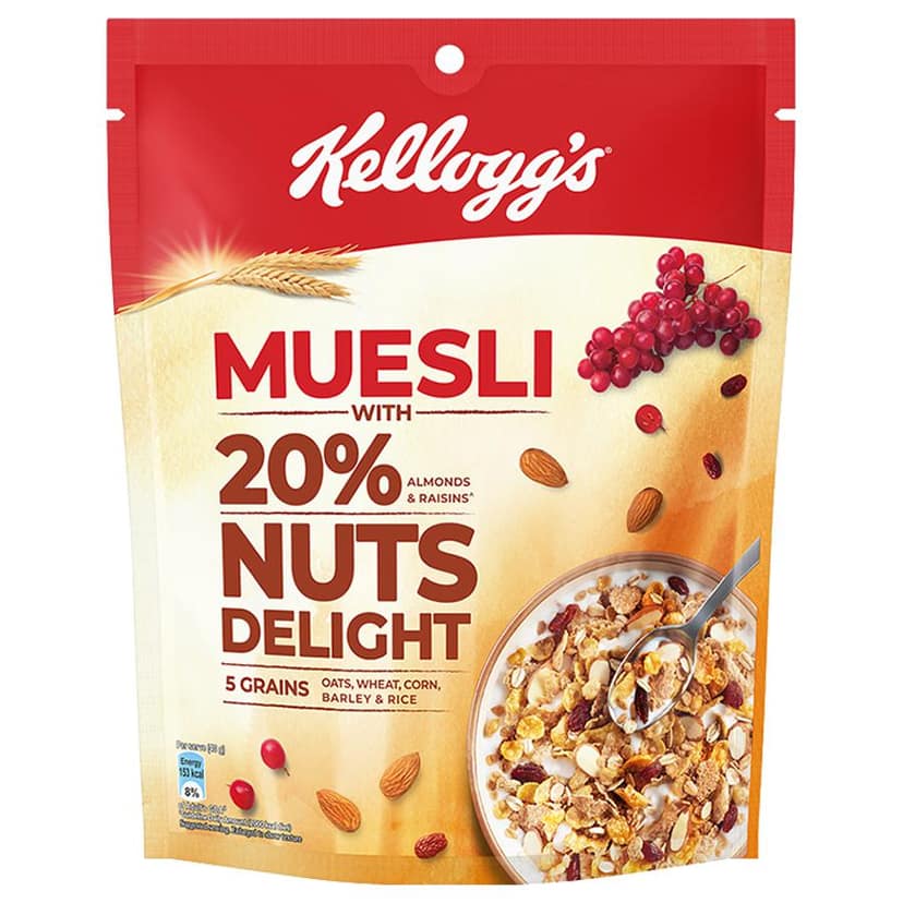 Kellogg's Muesli With 20% Nuts Delight, 240 gm