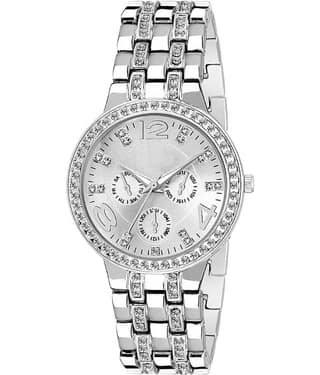 Viser Silver Metal Analog Womens Watch