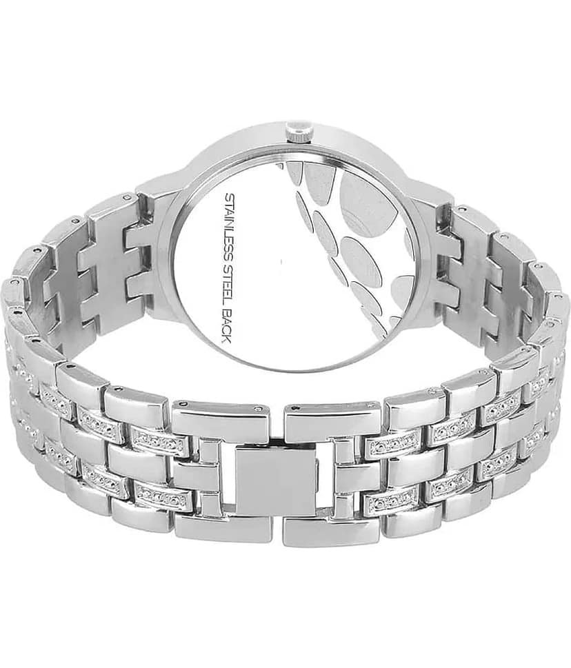 Viser Silver Metal Analog Womens Watch view 2