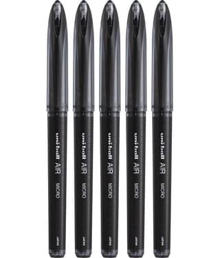 Uni Ball Air Roller Ball Pen (Pack Of 5, Black)