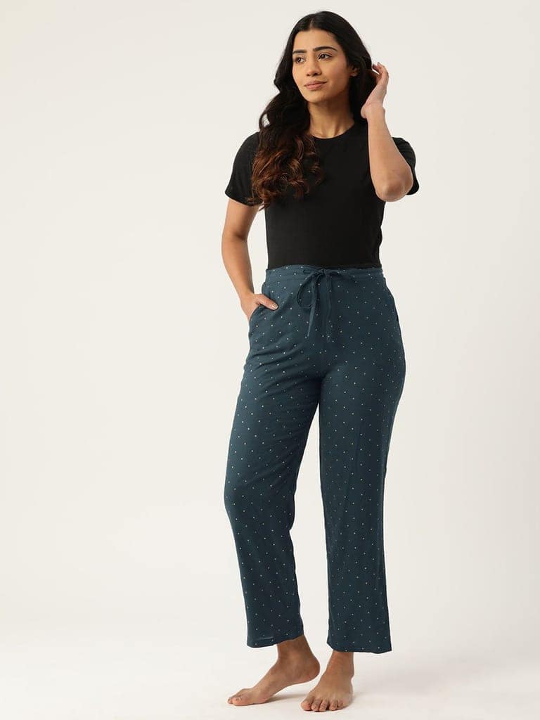 Women Printed Cotton Trouser view 4