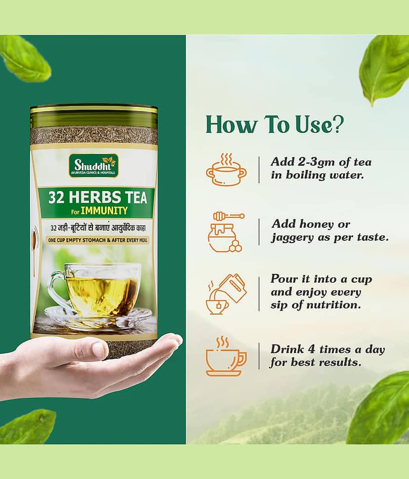Shuddhi 32 Herbs Tea Good For Body Detox and Wellness, 250gm view 6