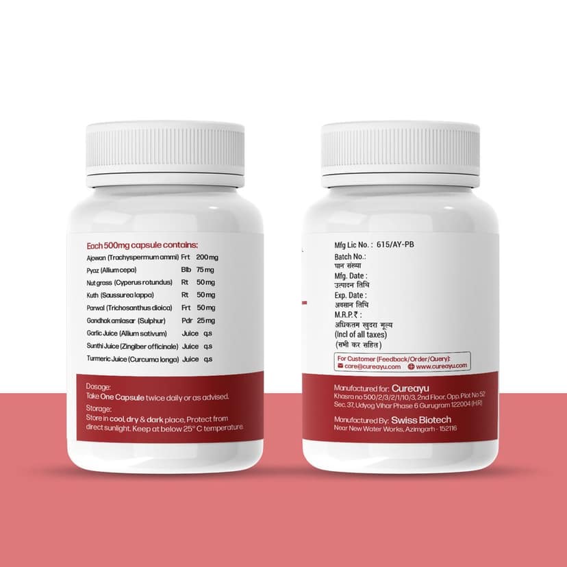 Cholesterol Support Capsules | Ayurvedic Lipid & Heart Health Support | For Healthy Cholesterol Levels & Fat Metabolism view 4