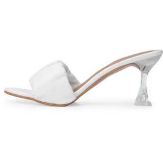 JM LOOKS Women's Ruched Strap Heels